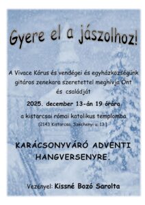 Adventi zenés áhítat a Vivace kórussal és a zenekarral - 2025